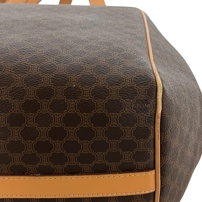 Celine Tote Bag Brown Beige Macadam Leather — view 8