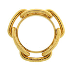 Hermes Lugate Chaine D'ancre Scarf Ring Gold Large — view 3