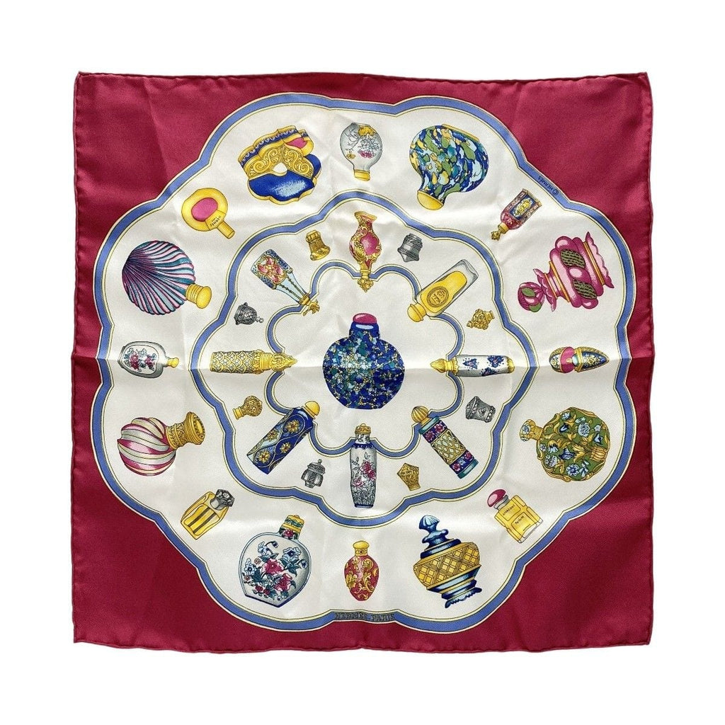 Hermes Carre 40 qu Importe le Flacon Perfume Bottle Silk Scarf