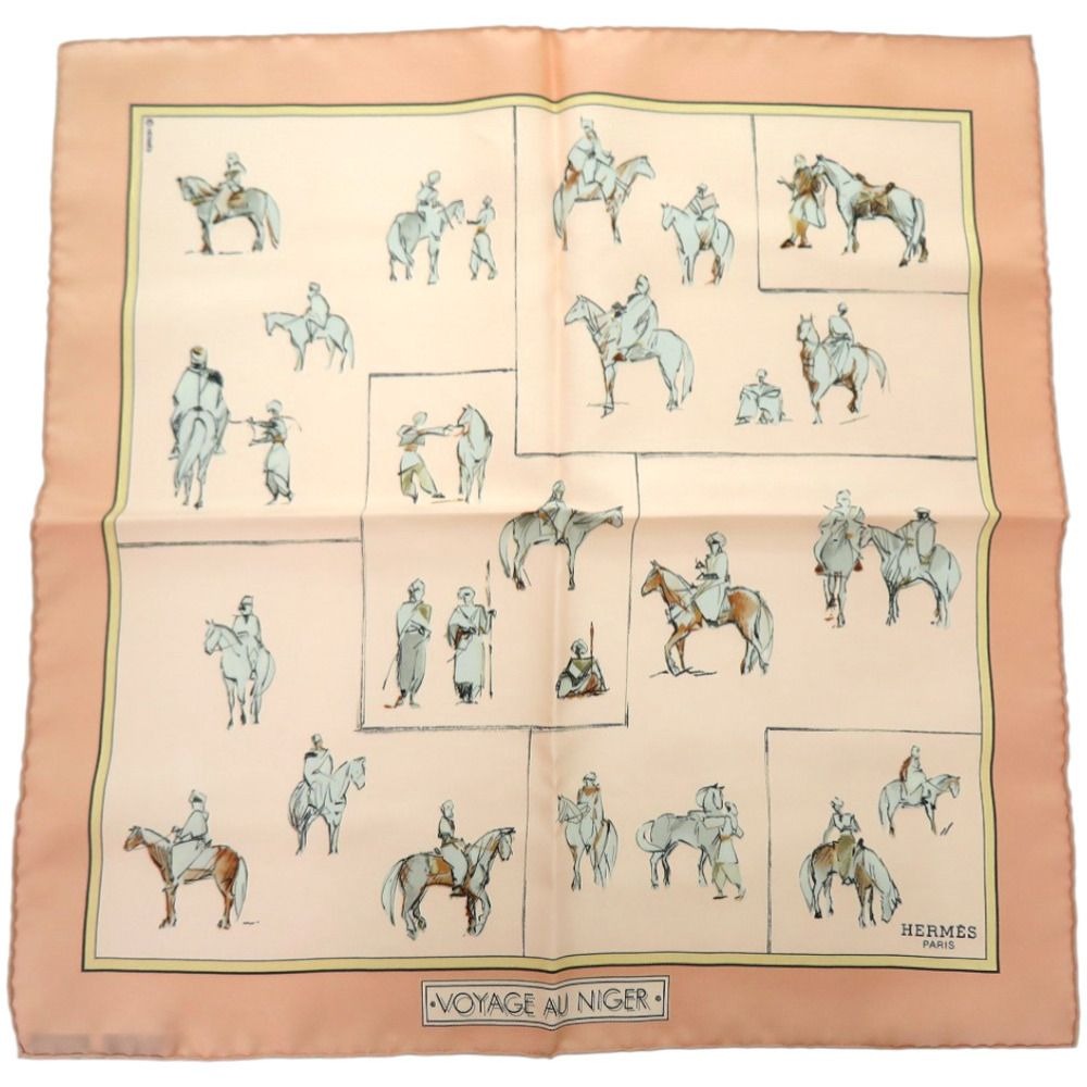 Hermes Pocket Chip Carre 45 Petit Voyage AU Niger Journey to Silk