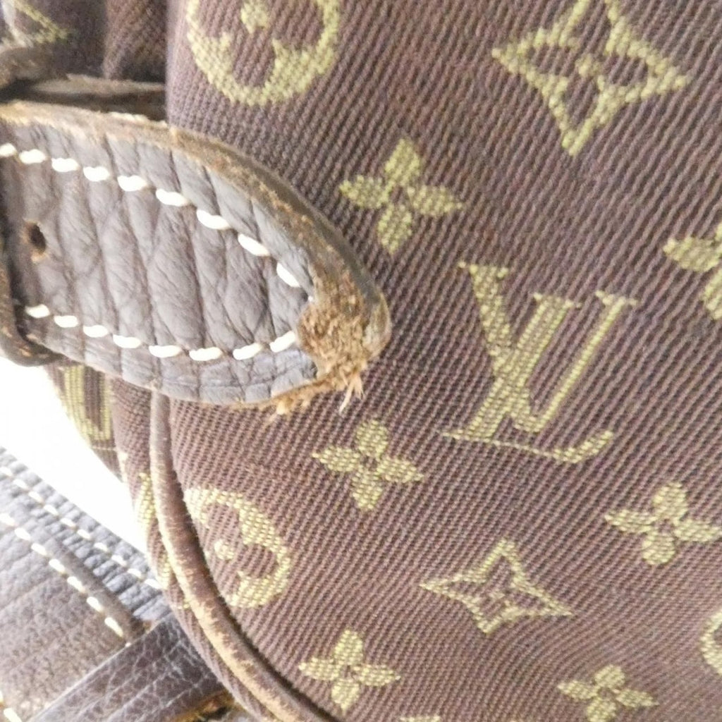 Louis Vuitton Monogram Mini Lin Saumur Shoulder Bag Ebene — view 4