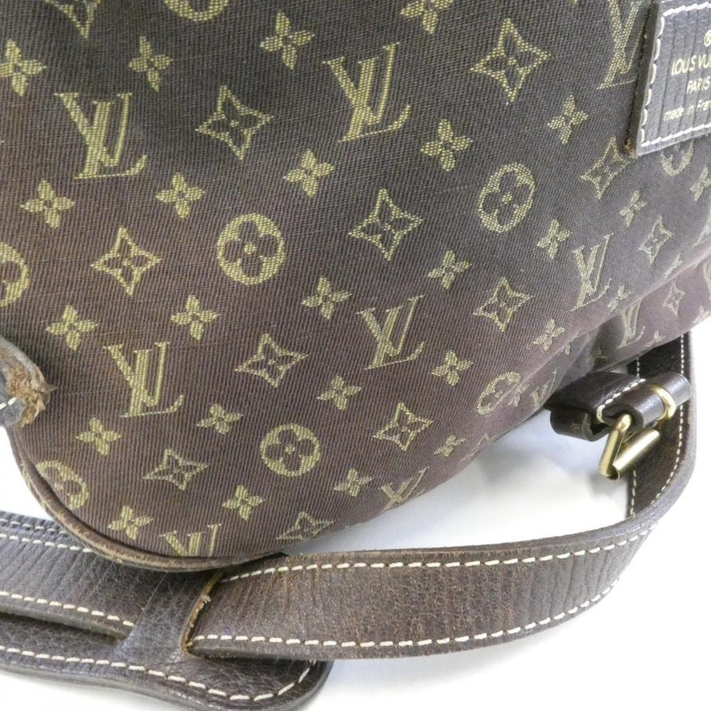 Louis Vuitton Monogram Mini Lin Saumur Shoulder Bag Ebene — view 5