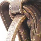 Louis Vuitton Monogram Mini Lin Saumur Shoulder Bag Ebene — view 8