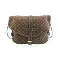 Louis Vuitton Monogram Mini Lin Saumur Shoulder Bag Ebene