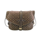 Louis Vuitton Monogram Mini Lin Saumur Shoulder Bag Ebene