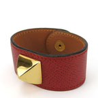 Hermes Bracelet Medor Vaux Epson Metal Red Gold Hardware Bangle — view 2