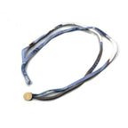 Hermes Choker Bangle Serie Necklace Bracelet Petit H Silk Blue