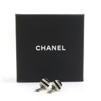 Chanel Classic Black and Gold Chain Earrings — view 9