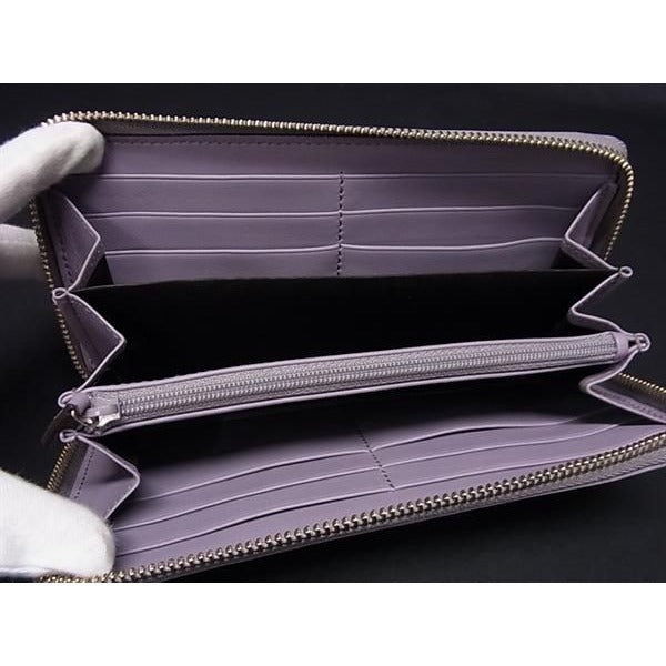 Gucci Craft Moon Leather Round Zipper Long Wallet Purple As4302 — view 3