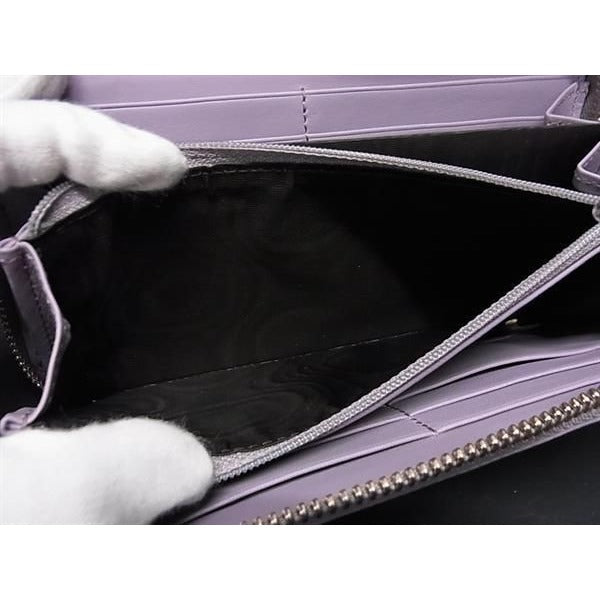 Gucci Craft Moon Leather Round Zipper Long Wallet Purple As4302 — view 4