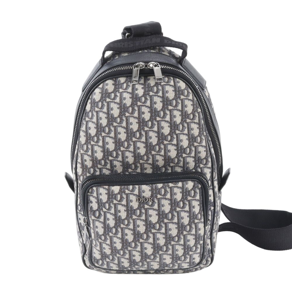 Dior Oblique Sling Bag Leather 2-Way Crossbody Shoulder — view 2