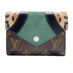 Louis Vuitton Trifold Wallet Portefeuille Victorine Brown Leather