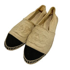 Chanel Coco Mark Espadrille Flat Shoes Size 36 Equivalen