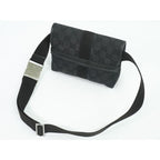 Gucci GG Canvas Waist Pouch Belt Bag Body Black — view 5