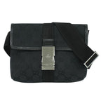 Gucci GG Canvas Waist Pouch Belt Bag Body Black