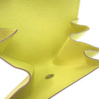 Hermes Le Van Cattle Coin Case Epson Lime Stamped Q Purse 0448 — view 5
