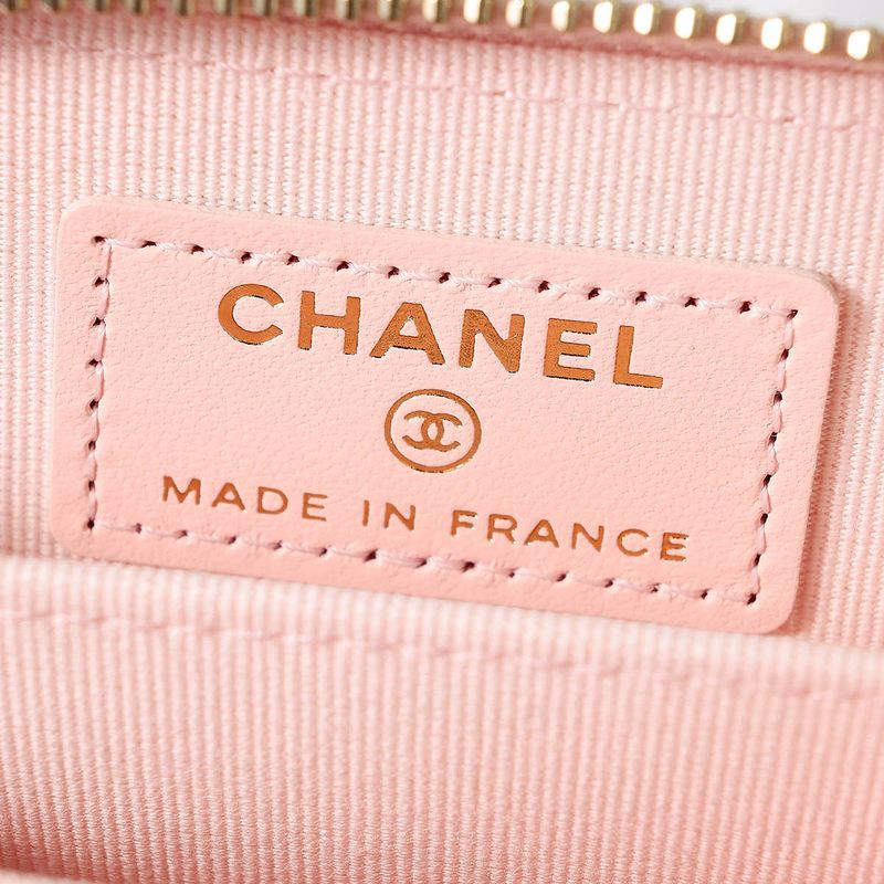 Chanel Coin Case Classic Zip Purse Pastel Pink — view 6