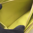 Bottega Veneta Round Wallet Intrecciato Yellow Green Leather — view 5