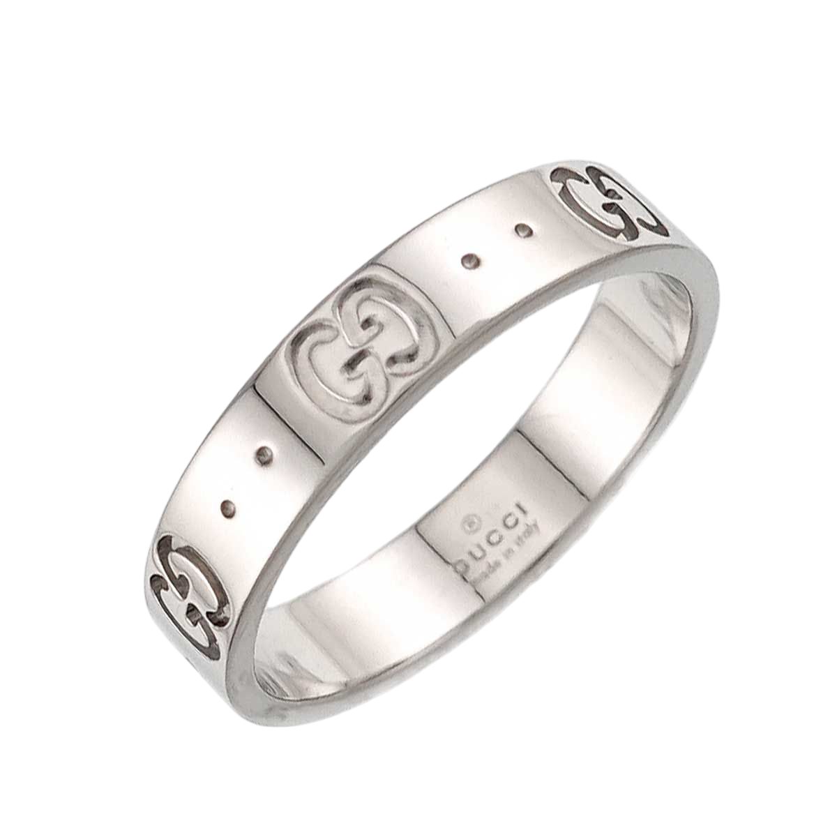 Gucci Icon Ring 18k WG White Gold 750