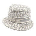 Dior Trotter Oblique Bucket Hat Ivory Gray 11 Dob923 I132