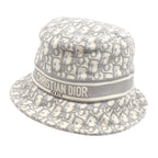 Dior Trotter Oblique Bucket Hat Ivory Gray 11 Dob923 I132