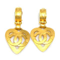 Chanel Earrings Coco Mark Heart