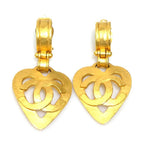 Chanel Earrings Coco Mark Heart — view 2