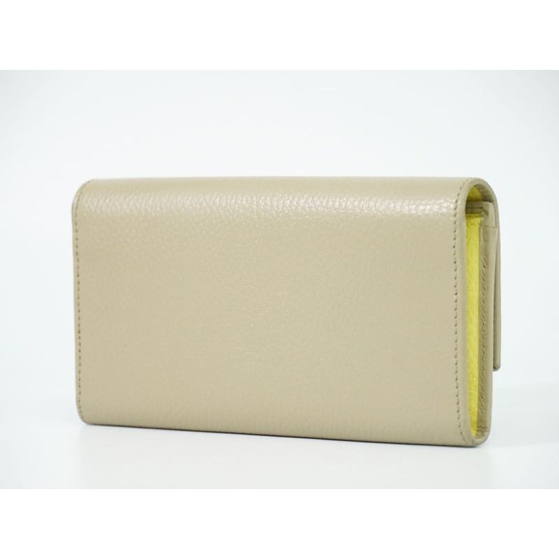Gucci GG Marmont Long Wallet Leather Beige — view 2