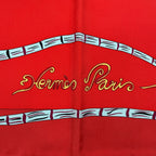 Hermes Scarf 100% Silk Carre 90 Magie Des Mains Charm of Handwork Red — view 7