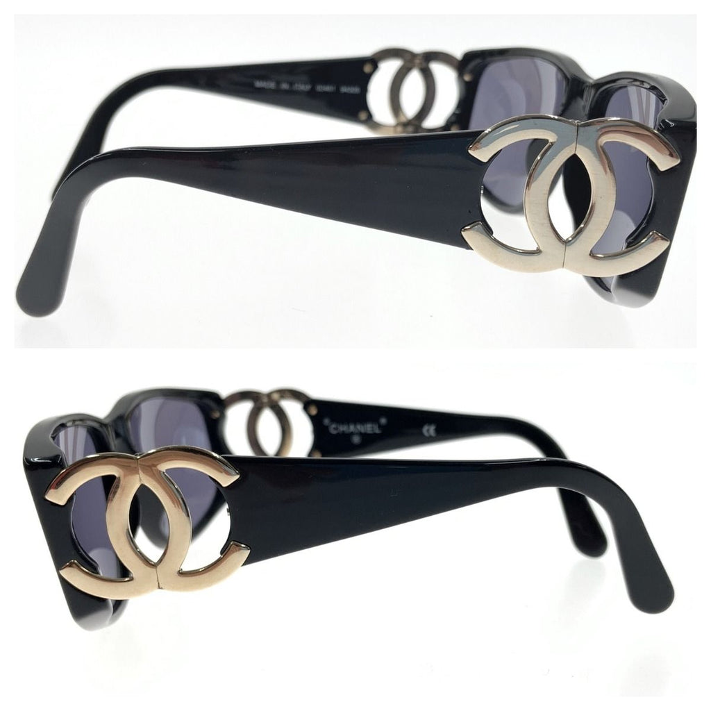 Chanel Coco Mark Sunglasses 02461 94305 Gold Black — view 6