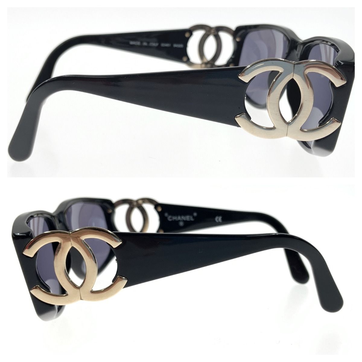 Chanel Coco Mark Sunglasses 02461 94305 Gold Black — view 6