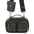 Louis Vuitton Shoulder Bag Monogram Calf Leather Utility Noir Black