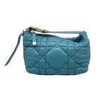 Christian Dior Handbag Nomad Pouch Small S5553 Omig Blue Gold Hardware