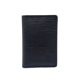 Louis Vuitton Organizer de Poche Epi Blue Marine Leather Black Card Case