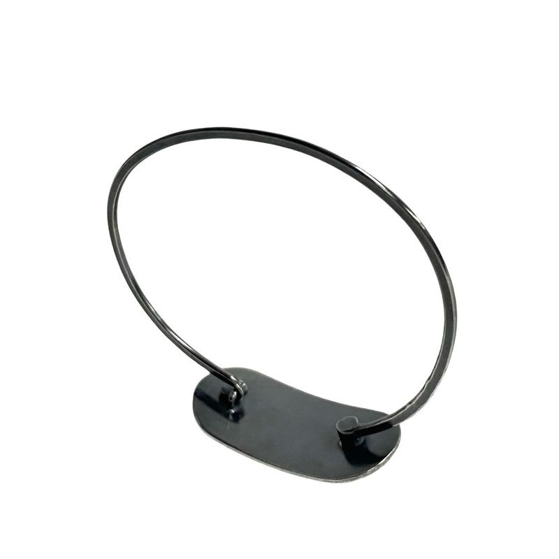 Bottega Veneta Intrecciato Silver Plated Bracelet Bangle Men Women 35993 — view 5
