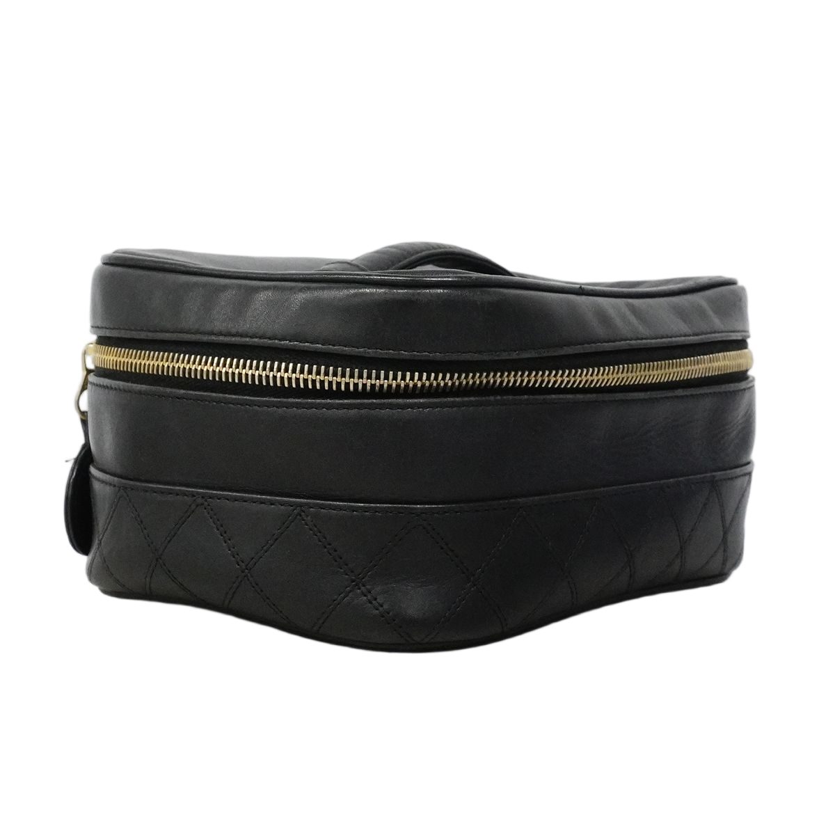 Chanel Vanity Bag Bicolor Lambskin Black Gold — view 2
