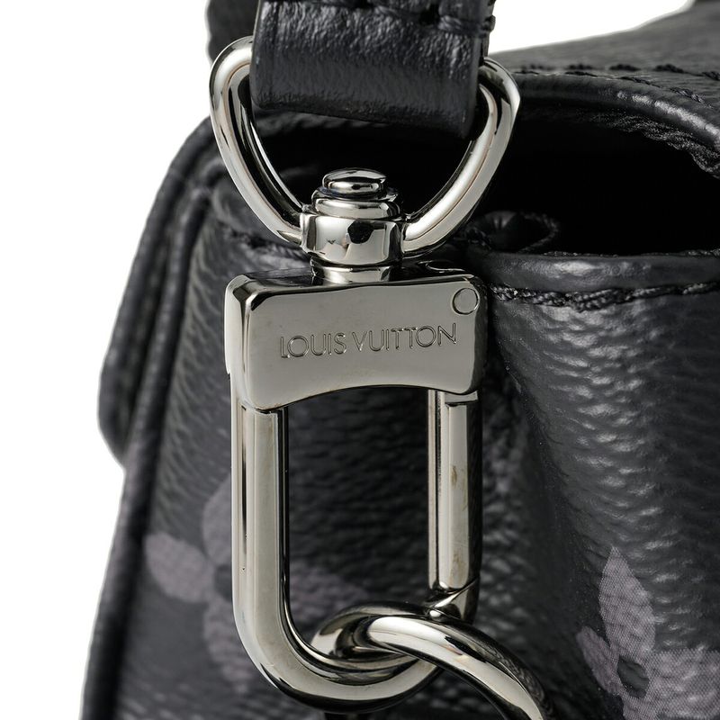 Louis Vuitton Shoulder Bag Nano Christopher Black Gray — view 7