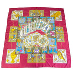 Hermes Scarf Silk Carre 90 LE Tarot Card Multicolor