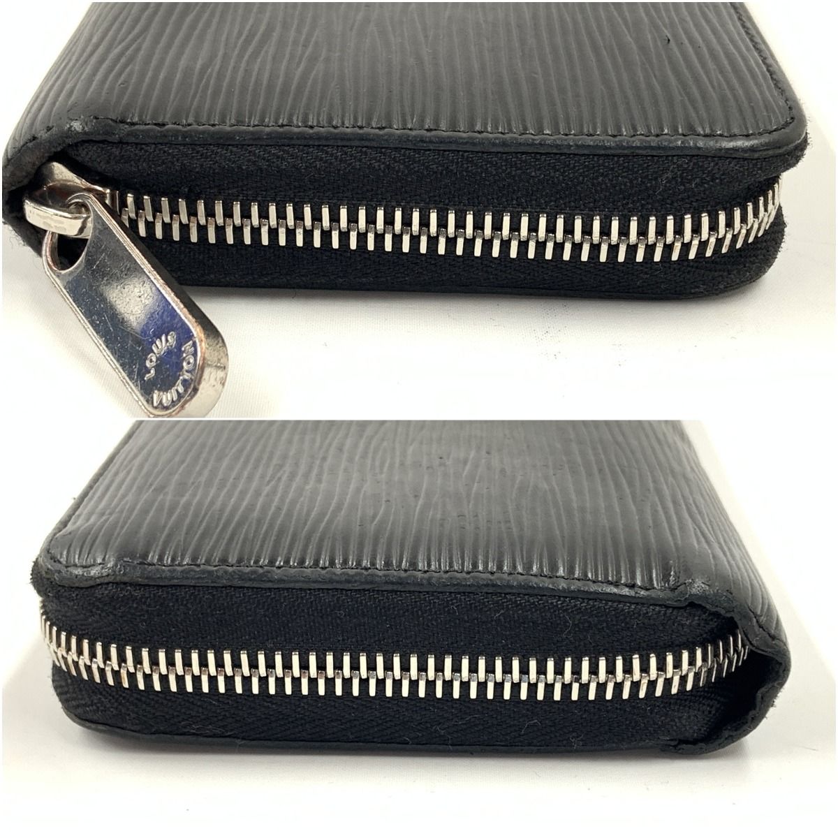 Louis Vuitton Epi Zippy Wallet Round Zipper Long Black — view 4