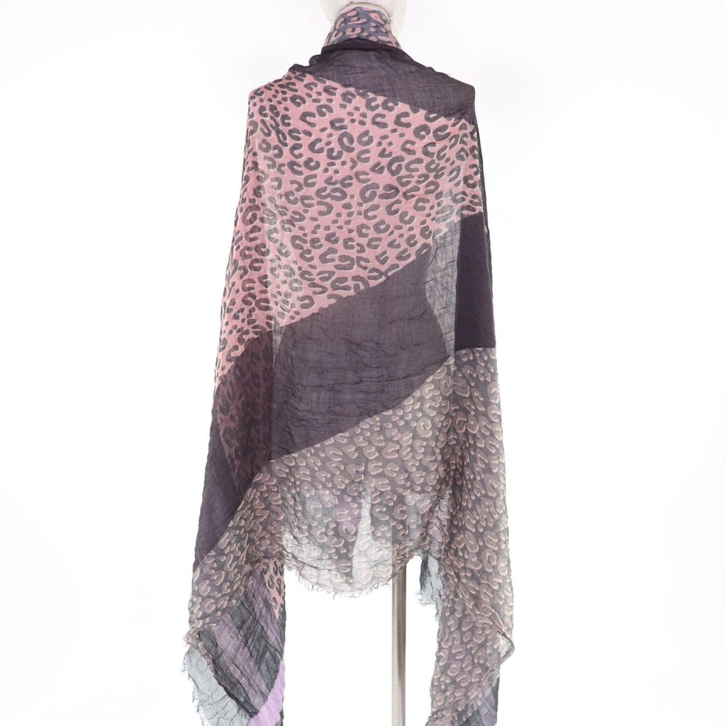 Louis Vuitton Cashmere Silk Logo Animal Border Pattern Large Shawl 182 — view 4