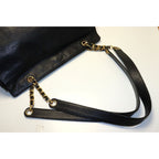 Chanel Caviar Leather Jumbo CC Logo Chain Shoulder Bag — view 6