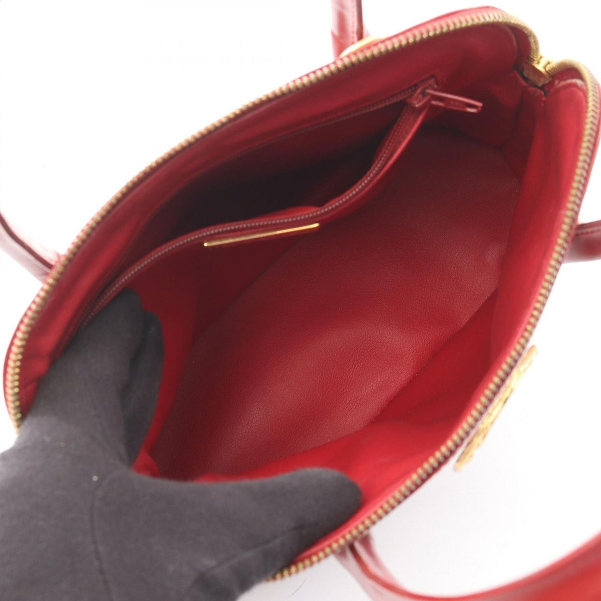 Saint Laurent Yves Handbag Red Leather — view 3