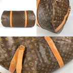 Louis Vuitton Boston Bag Sac Porochon Monogram Canvas Brown — view 9