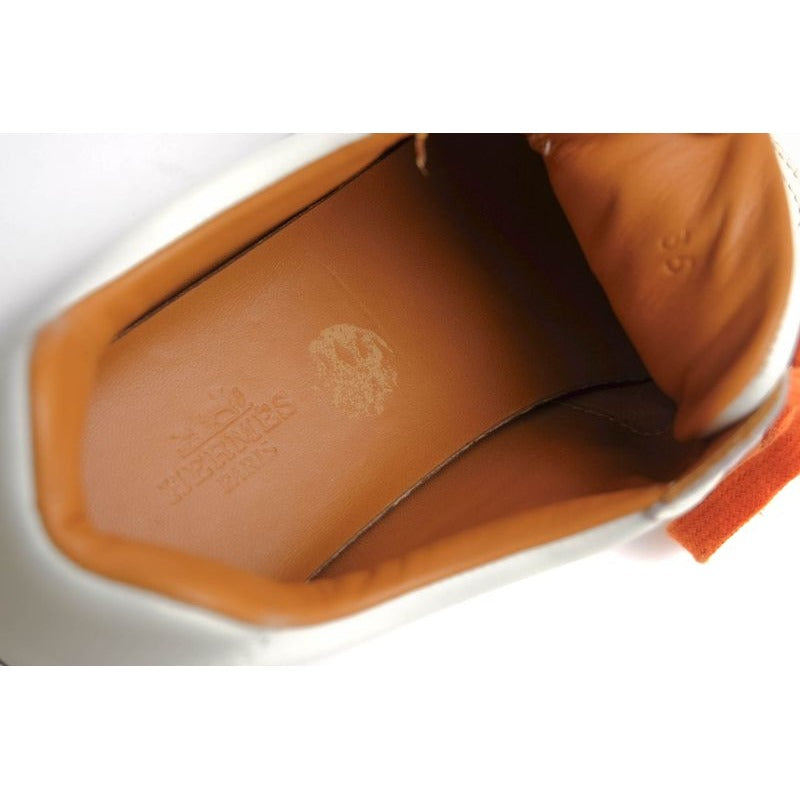 Hermes Shoes Sneakers Low Cut Women Leather White Quick — view 7