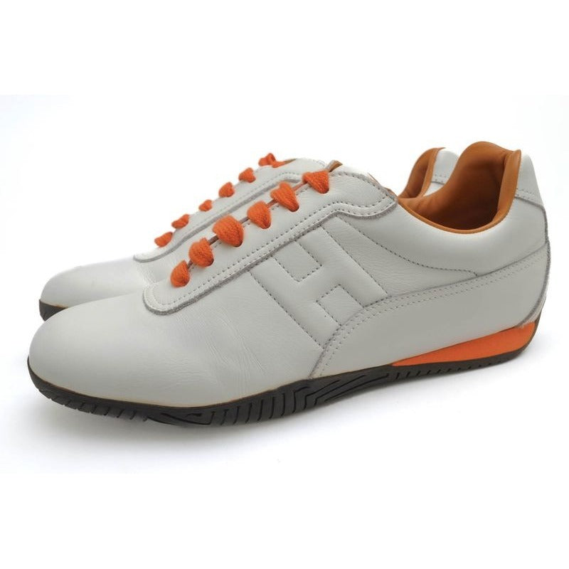 Hermes Shoes Sneakers Low Cut Women Leather White Quick