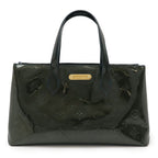 Louis Vuitton Monogram Vernis Wilshire PM Tote Enamel Calf Blue
