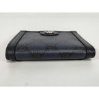 Gucci Wallet GG Supreme Black Leather Silver — view 4