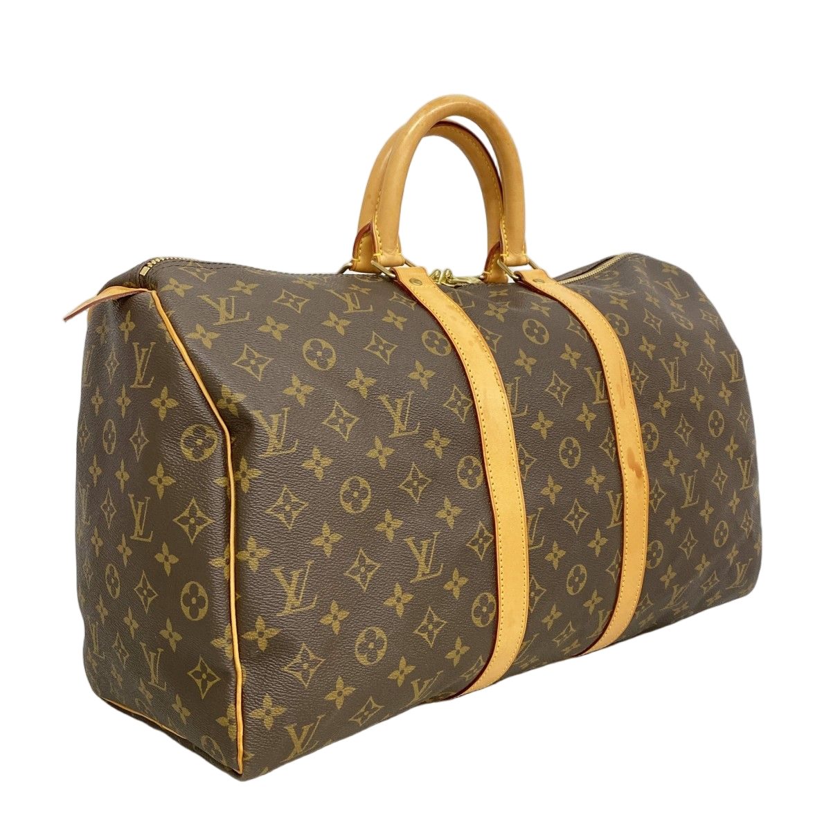 Louis Vuitton Boston Bag Monogram Keepall 45 Brown — view 2