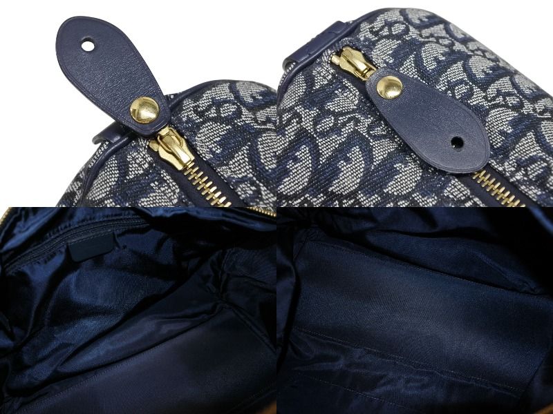 Dior Trotter Handbag Galliano Era Navy — view 7