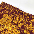 Chanel Large Shawl Chain Pattern Coco Mark Wool Silk Gold Bold 135 cm — view 5